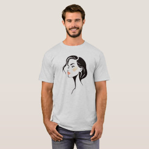 Portrait of a woman in comic style. T-Shirt