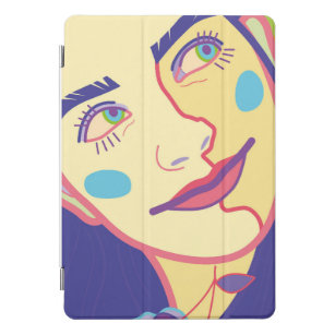 portrait of a woman. iPad pro cover