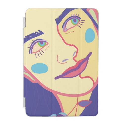 portrait of a woman iPad mini cover