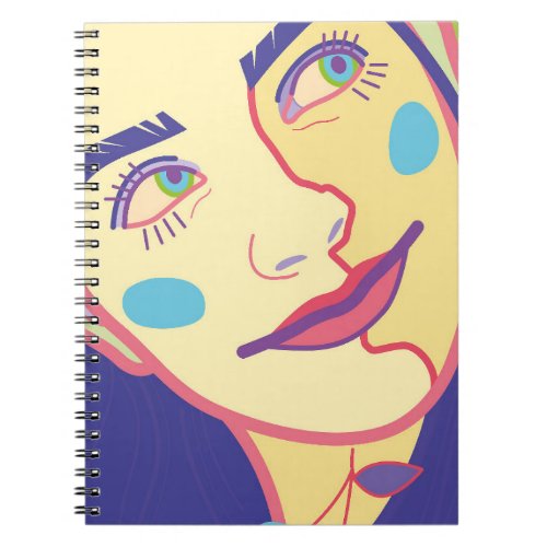 portrait of a woman  notebook