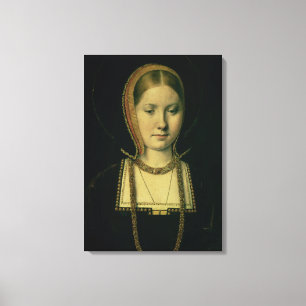 Portrait of a woman, possibly Catherine of Aragon Canvas Print