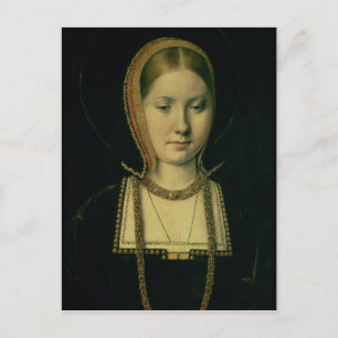 Portrait of a woman, possibly Catherine of Aragon Postcard