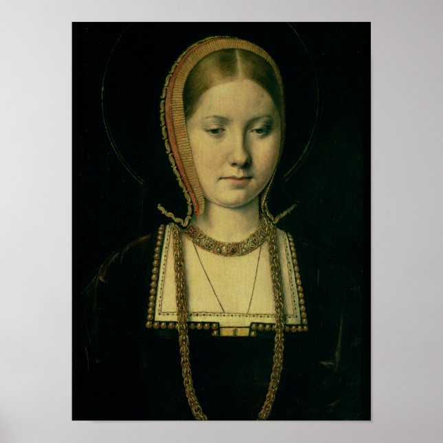 Portrait of a woman, possibly Catherine of Aragon Poster (Front)
