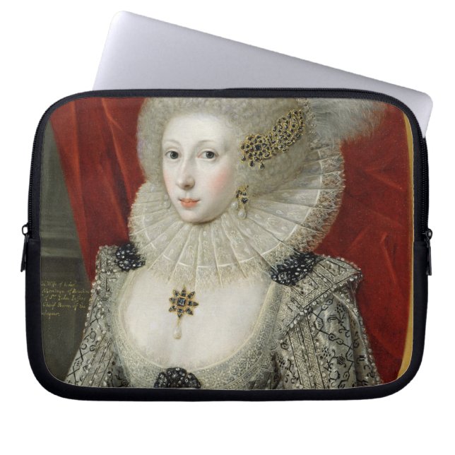 Portrait of a woman, possibly Frances Cotton, Lady Laptop Sleeve (Front)