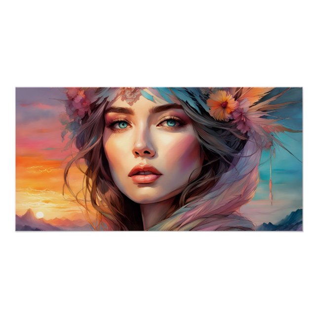 portrait of a woman poster (Front)