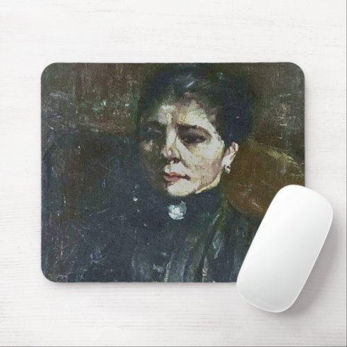 Portrait of a Woman Seated Van Gogh Painting  Mouse Pad