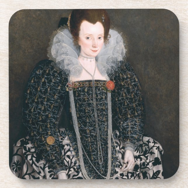 Portrait of a Woman, traditionally identified as M Beverage Coaster (Front)