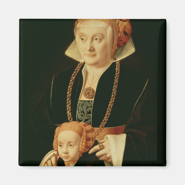 Portrait of a Woman with her Daughter Magnet (Front)