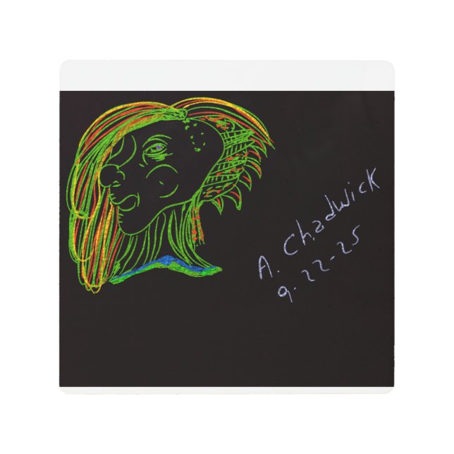 Portrait of a Wood Nymph  Metal Print (Front)