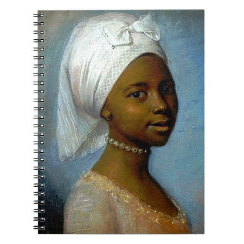 Portrait of a Young Black Woman Classic Art Notebook