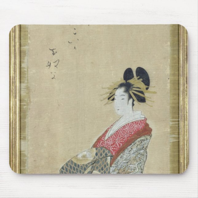 Portrait of a young courtesan mouse pad (Front)