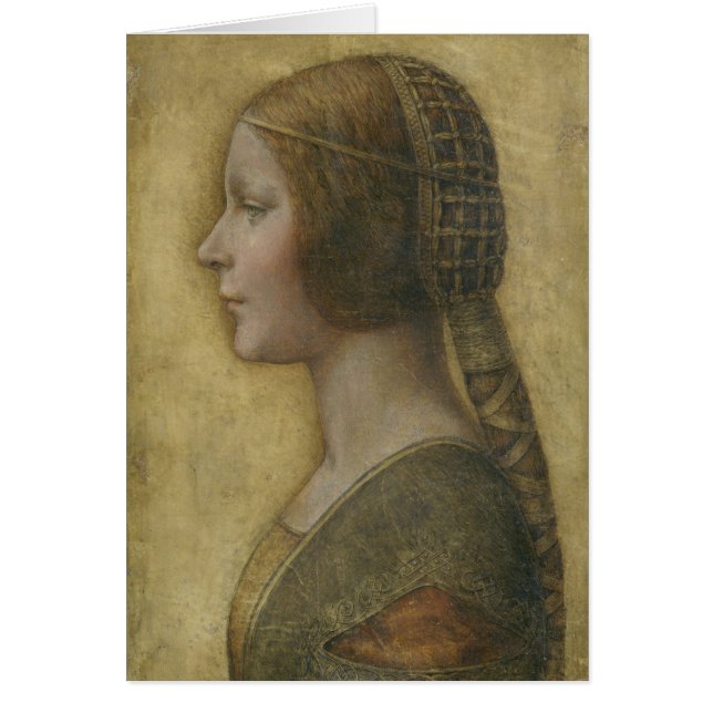 Portrait of a Young Fiancee by Leonardo da Vinci Cards (Front)