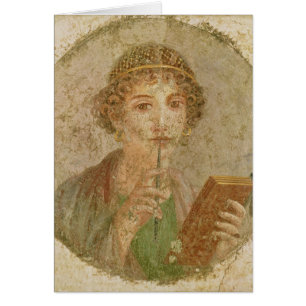 Portrait of a young girl cards