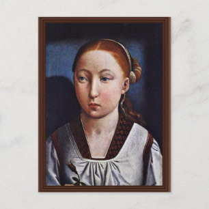 Portrait Of A Young Girl (Joanna The Mad?) By Flan Postcard
