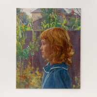 Portrait of a Young Girl │Otto Stark Jigsaw Puzzle