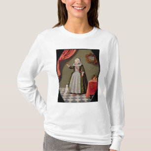 Portrait of a Young Girl with a Bird T-Shirt