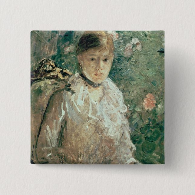 Portrait of a Young Lady Button (Front)