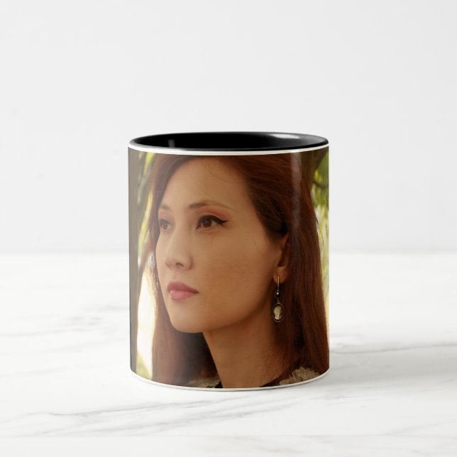 Portrait of a Young Lady Two-Tone Coffee Mug (Center)