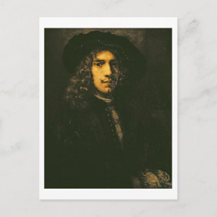 Portrait of a Young Man, 1658 (oil on canvas) Postcard