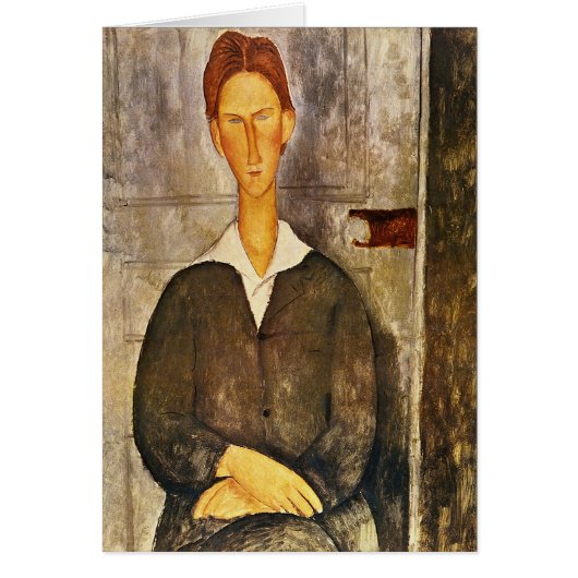 Portrait of a Young Man - Amedeo Modigliani Cards (Front)