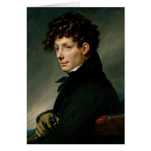 Portrait of a Young Man as a Hunter, 1811 Cards (Front)