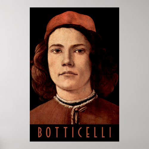 Portrait of a Young Man Botticelli  Poster