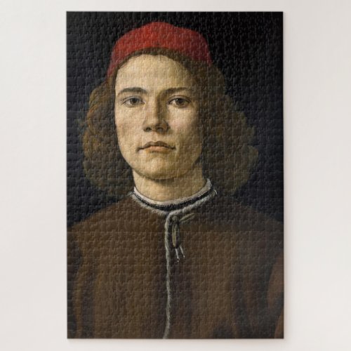Portrait of a Young Man by Sandro Botticelli Jigsaw Puzzle