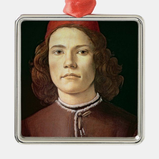 Portrait of a Young Man, c.1480-85 Metal Ornament (Front)