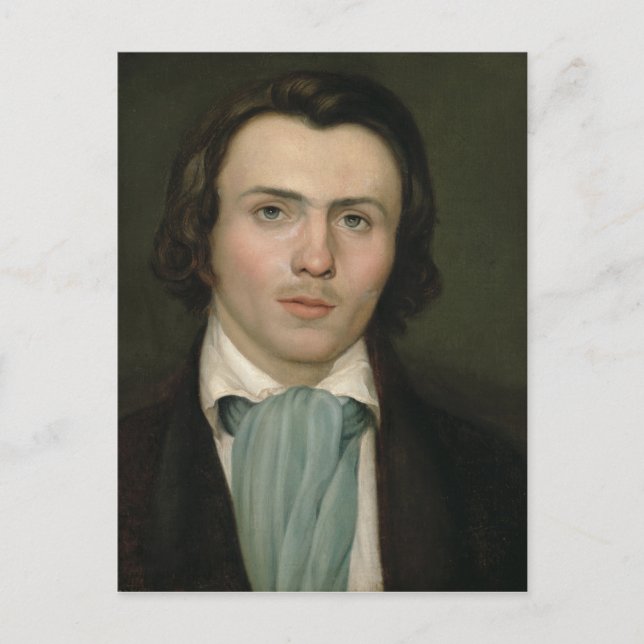 Portrait of a young man postcard (Front)