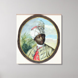 Portrait of a Young Man (w/c and bodycolour on vel Canvas Print