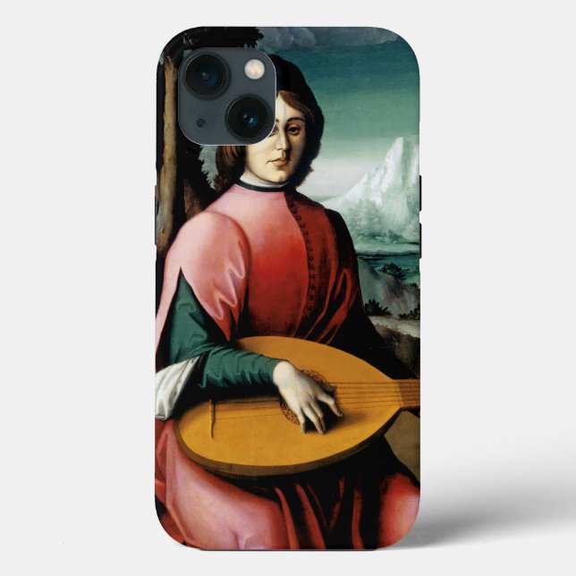 Portrait of a Young Man with a Lute Case-Mate iPhone Case (Back)