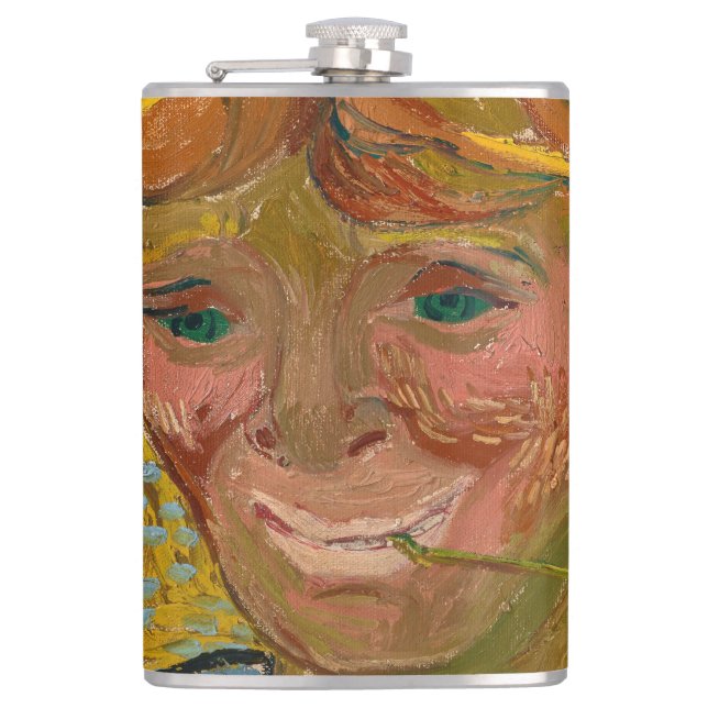 Portrait of a Young Man with Cornflower, Van Gogh Flask (Front)
