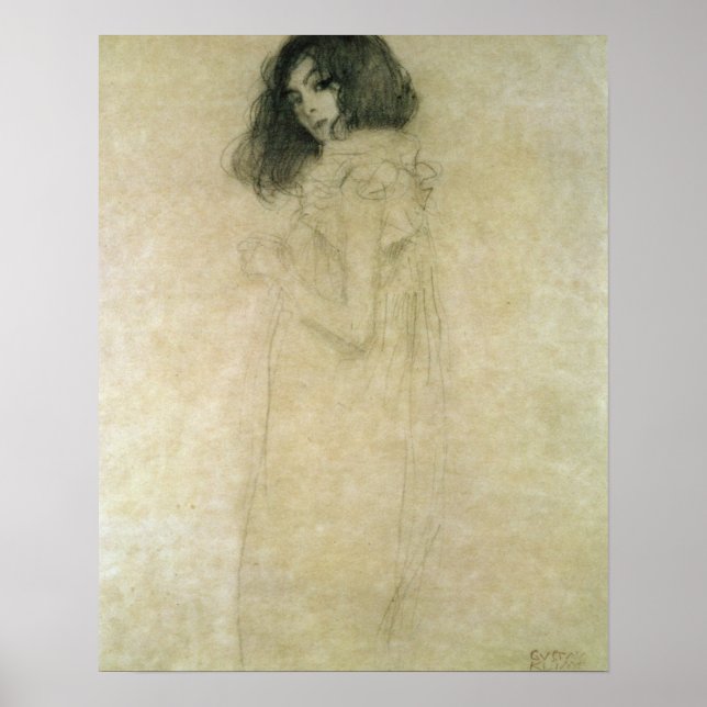 Portrait of a young woman, 1896-97 poster (Front)