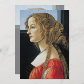 Portrait of a Young Woman by Botticelli (Front/Back)