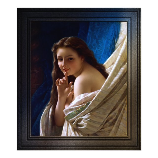 Portrait Of A Young Woman by Pierre Auguste Cot Photo Print (Front)