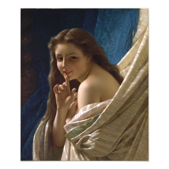 Portrait of a Young Woman by Pierre Auguste Cot Photo Print (Front)