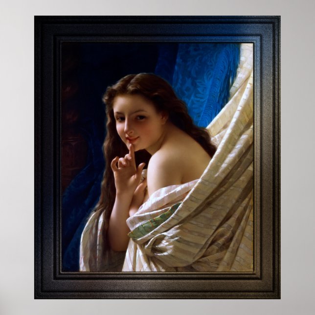 Portrait Of A Young Woman by Pierre Auguste Cot Poster (Front)