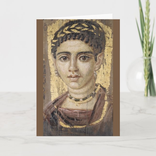 Portrait of a Young Woman Card (Front)