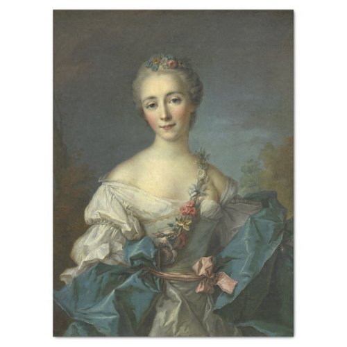 PORTRAIT OF A YOUNG WOMAN _ JEAN_MARC NATTIER TISSUE PAPER