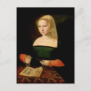 Portrait of a young woman postcard