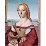 Portrait Of A Young Woman With A Unicorn Statuette<br><div class="desc">Portrait Of A Young Woman With A Unicorn By Raffaello Sanzio Portrait Of A Young Woman With A Unicorn is A Work Of The Famous Artist, Raffaello Sanzio. Drawn around 1505 - 1506 Using Oil On Wood, Technique and is located now at Borghese Gallery . Visit Our Store, Zazzle.Com/Artcollection For...</div>