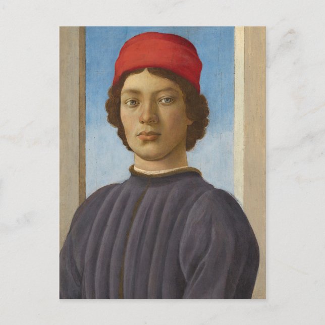 Portrait of a Youth, c.1485 (oil & tempera) Postcard (Front)