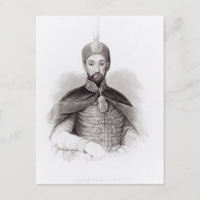 Portrait of Abdulmecit Postcard (Front)