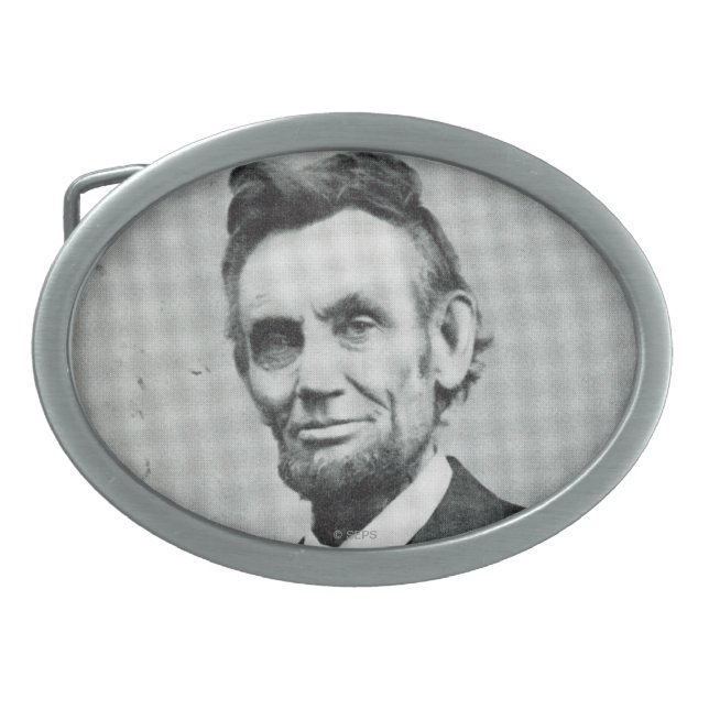 Portrait of Abe Lincoln 1 Belt Buckle (Front)