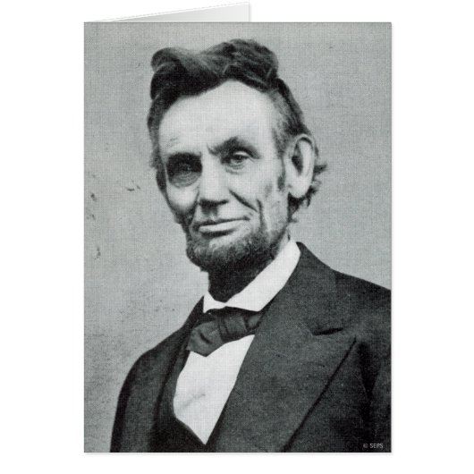 Portrait of Abe Lincoln 1 Cards (Front)