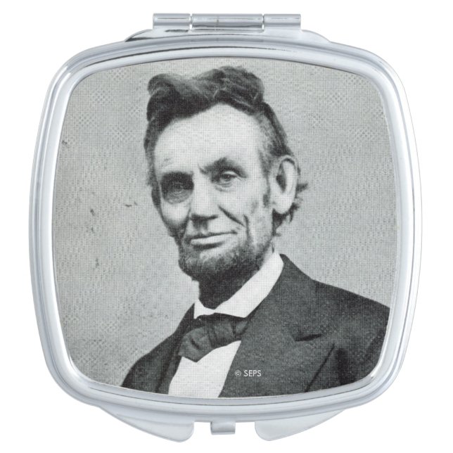 Portrait of Abe Lincoln 1 Compact Mirror (Front)
