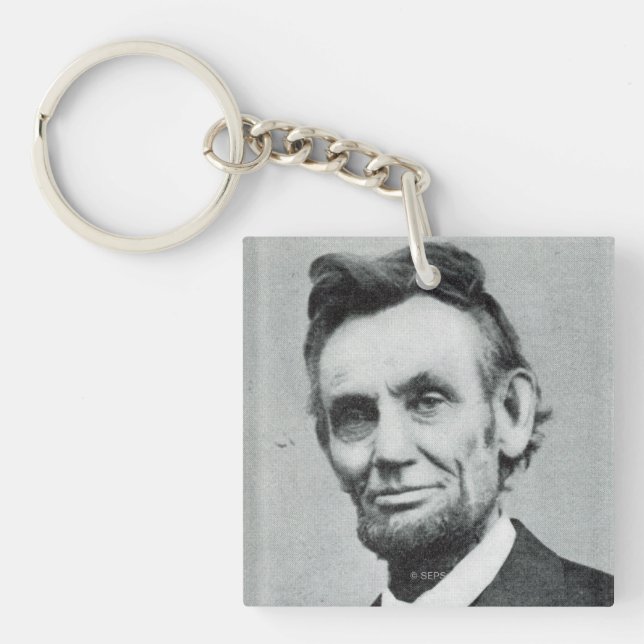 Portrait of Abe Lincoln 1 Keychain (Front)