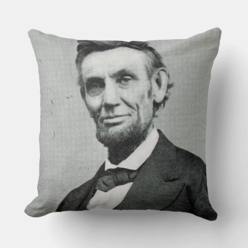 Portrait of Abe Lincoln 1 Throw Pillow