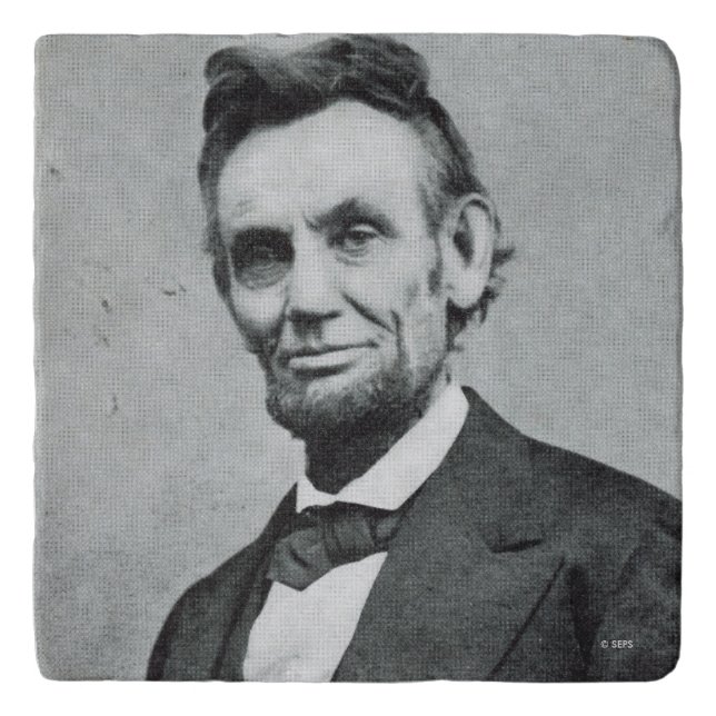 Portrait of Abe Lincoln 1 Trivet (Front)