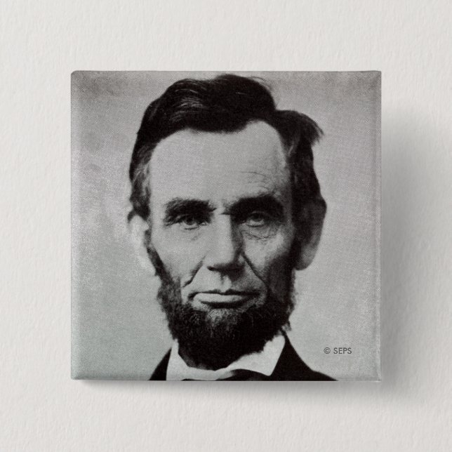 Portrait of Abe Lincoln 2 Button (Front)